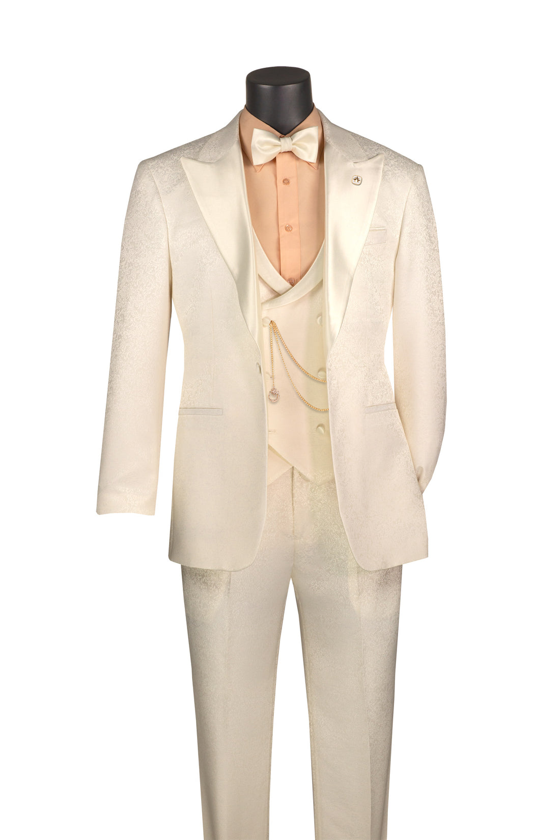 Satin Lapel Men’s 3-Piece Tuxedo Suit