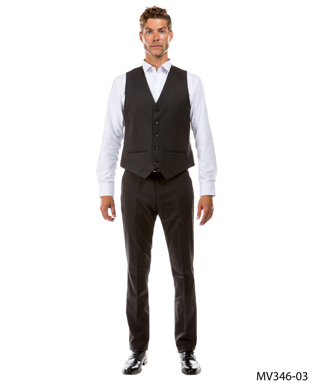 Light Grey Zegarie Suit Separates Solid Men's Vests For Men MV346-04